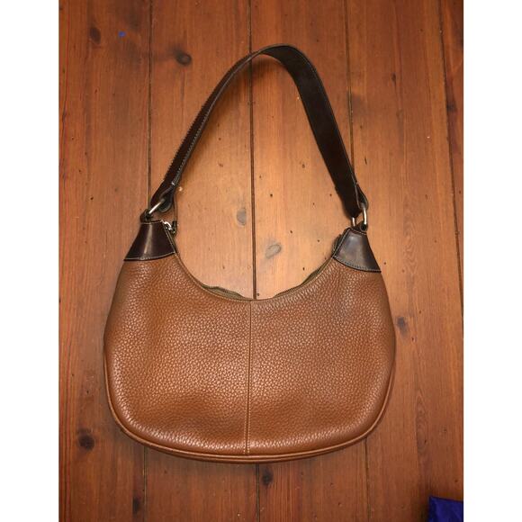 Dooney & Bourke bag shoulder bag Cognac pebbled leather - Picture 3 of 12